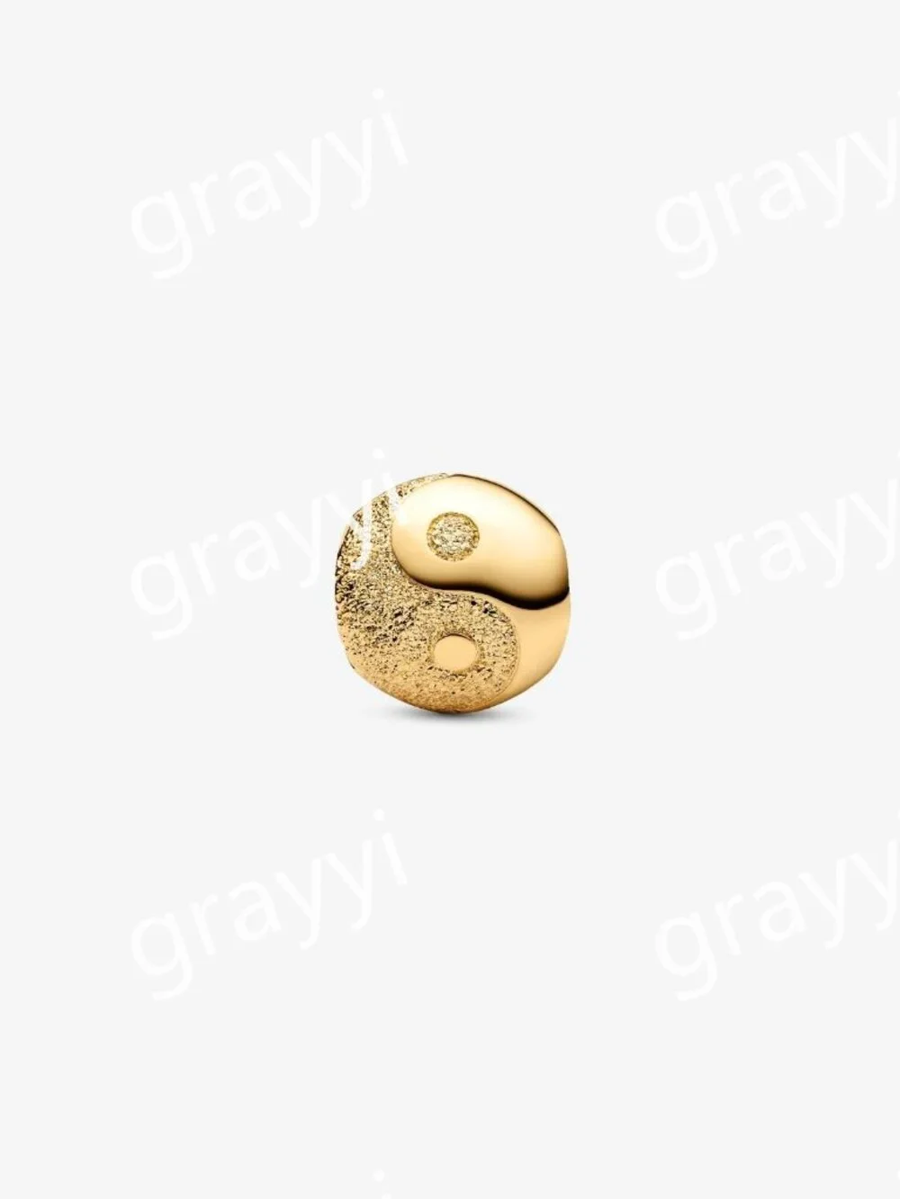 Pandora Textured Yin and Yang Mini Charm